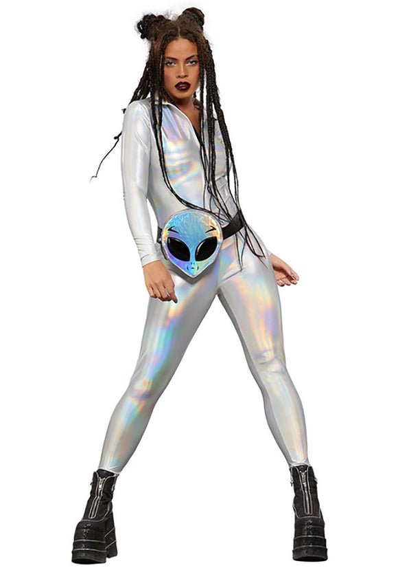 Holographic Womens Catsuit