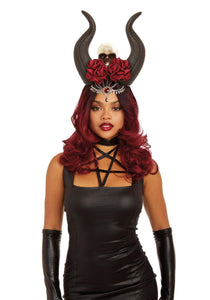 Women's Skull & Horn Headpiece