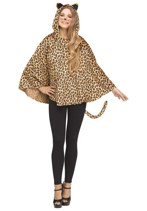 Leopard Womens Poncho