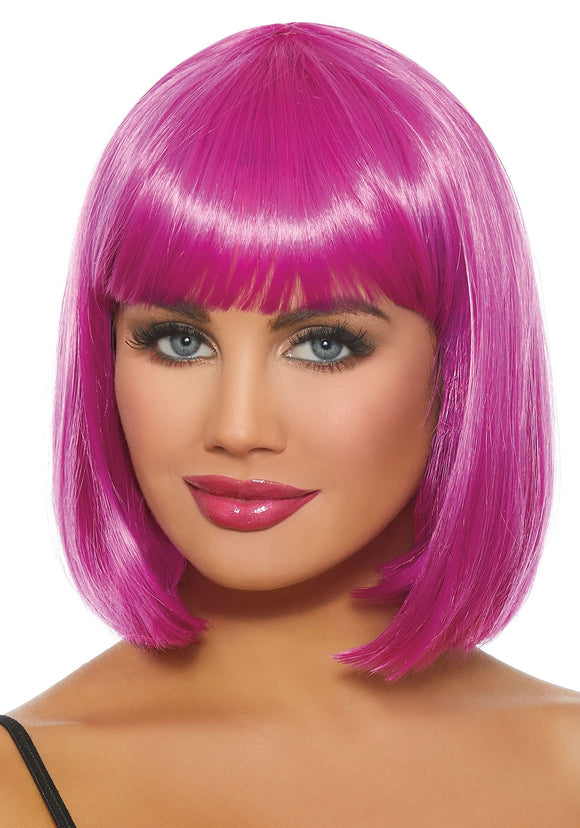 Magenta Bob Wig for Women