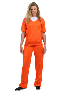 Women's Orange Prisoner Costume