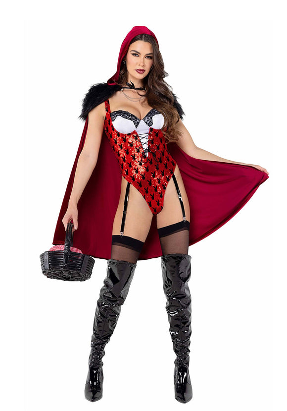 Women's Playboy Bunny Red Riding Hood Costume