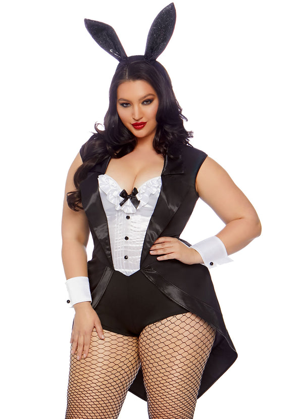 Plus Size Play Time Bunny Costume for Women
