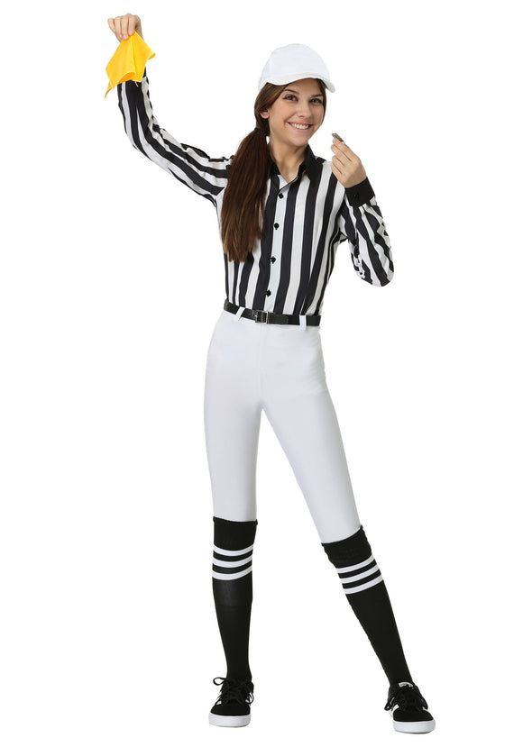 Women's Plus Size Referee Costume