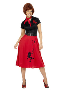 Women's Plus Size 50s-Style Poodle Skirt Costume