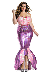 Blushing Beauty Mermaid Women's Plus Size Costume