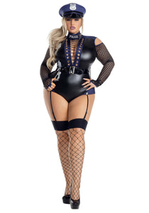 Women's Plus Size Bonded Cop Costume