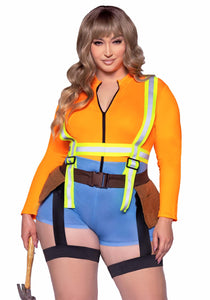 Plus Size Sexy Construction Worker Women's Costume