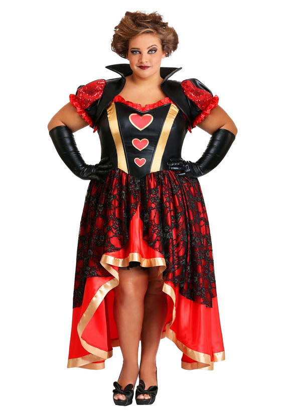Dark Queen of Hearts Costume Women's Plus Size