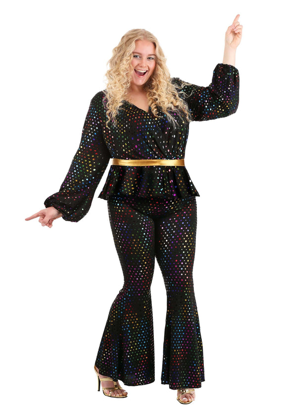 Plus Size Disco Queen Women's Costume