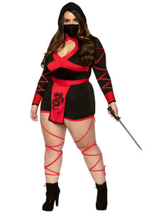 Plus Size Dragon Ninja Women's Costume