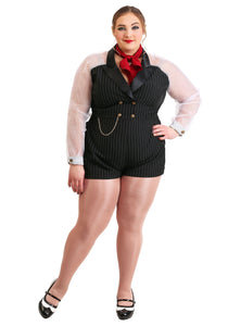 Plus Size Gangster Gal Women's Costume