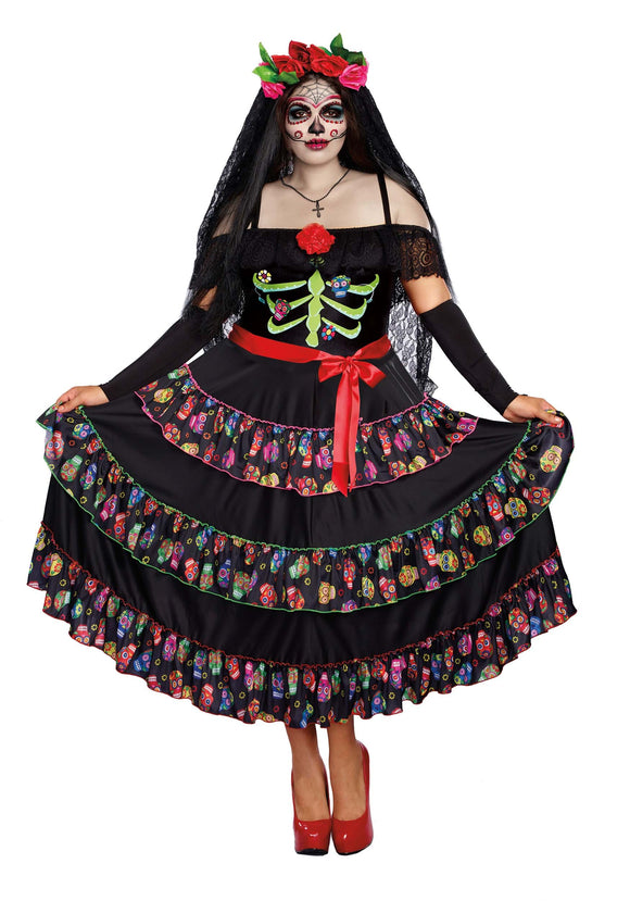 Plus Size Lady of the Dead Women's Costume