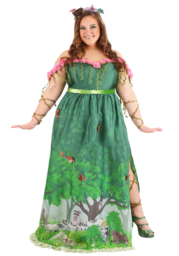 Plus Size Mother Nature Costume for Women