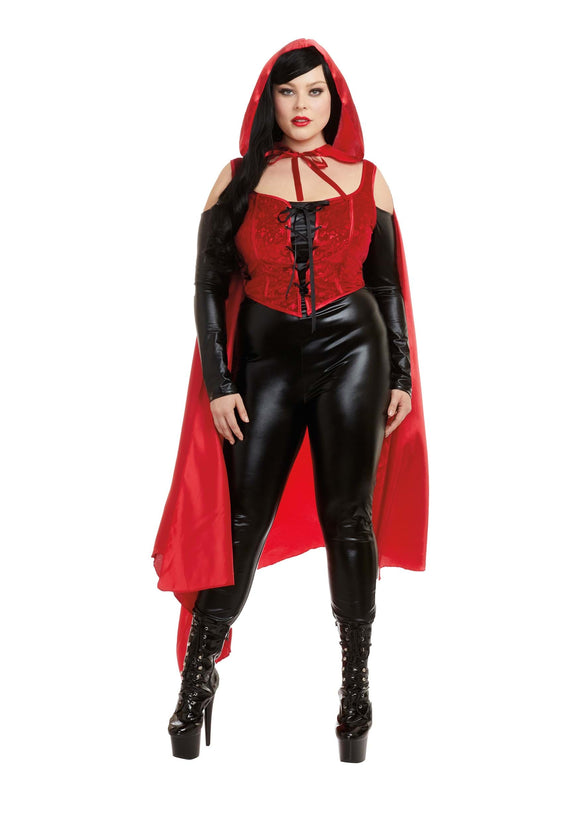 Plus Size Seductive Red Women's Costume