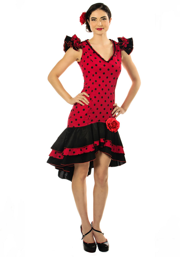 Women's Plus Size Spanish Dancer Costume 2X
