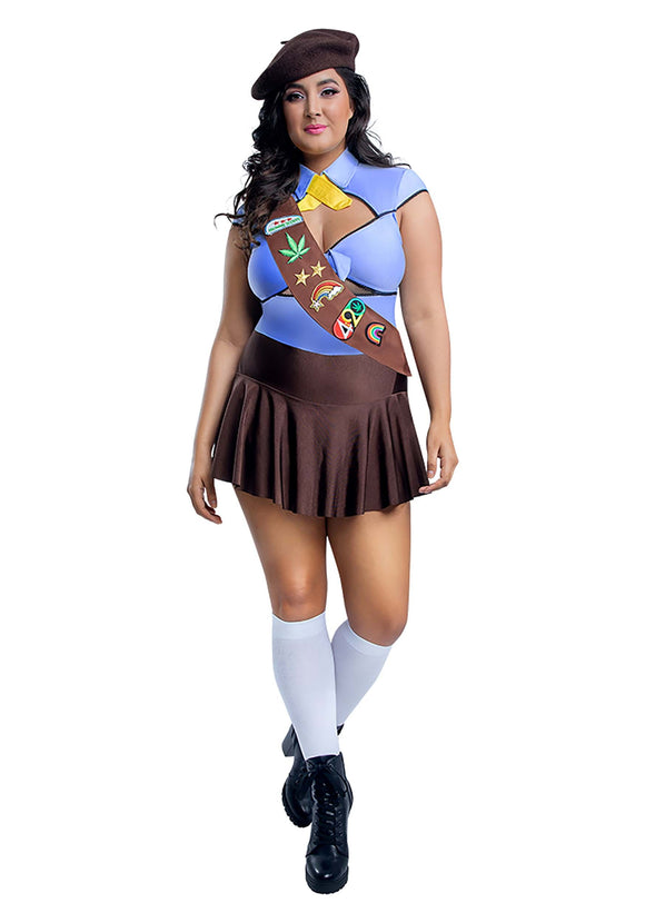Plus Size Women's Special Brownie Scout Costume