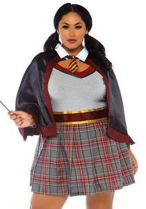 Plus Size Women's Spell Casting School Girl Costume