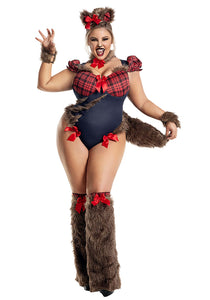 Women's Sexy Plus Size Werebabe Costume