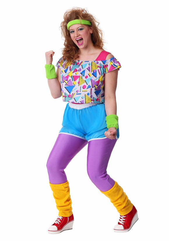 Work It Out 80s Plus Size Costume