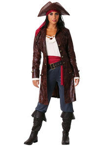 Pretty Pirate Captain Costume for Women