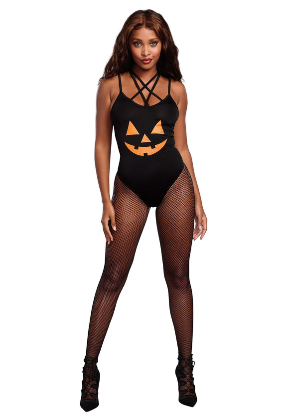Pumpkin Bodysuit Costume for Women