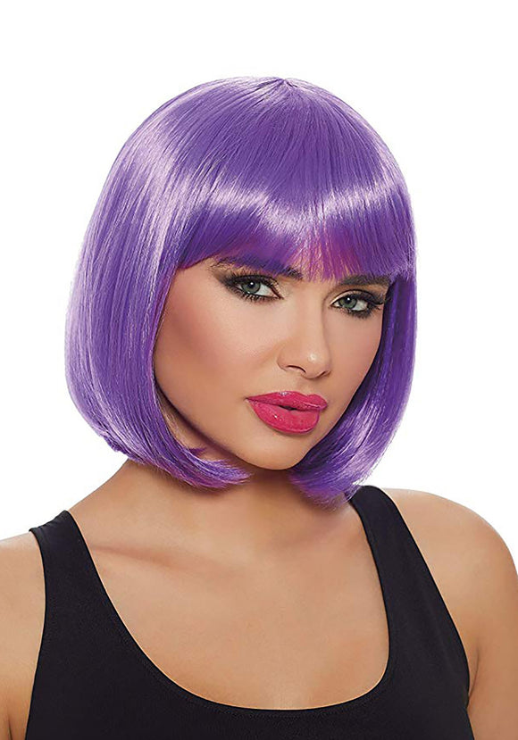 Purple Short Bob Wig for Women