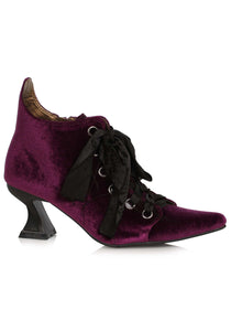 Purple Velvet Witch Women's Booties