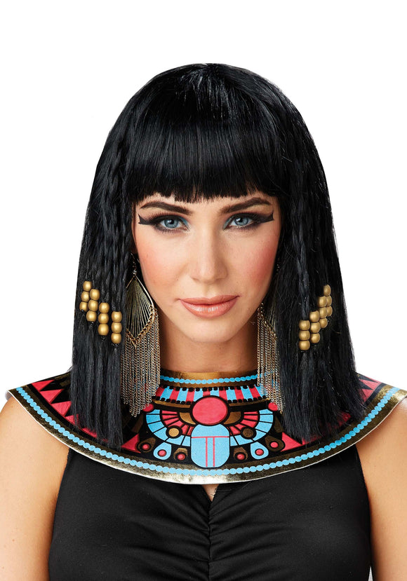 Women's Queen Cleopatra Black Wig