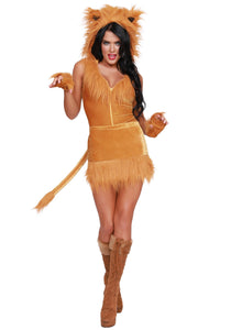 Queen of the Jungle Lion Costume for Women