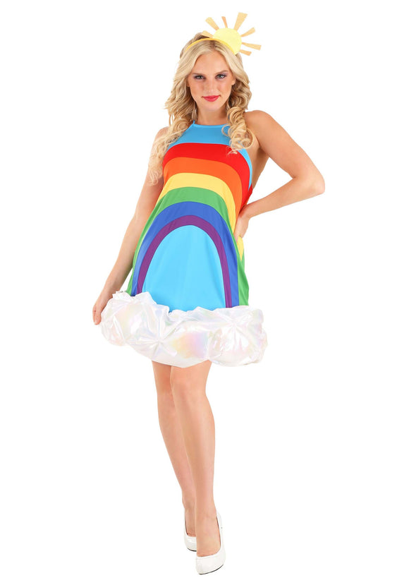 Rainbow Women's Dress Costume