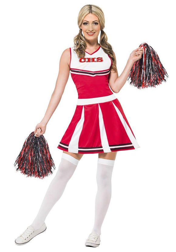 Red Cheerleader Women's Costume