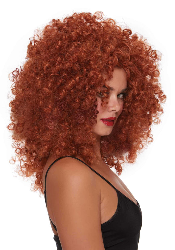 Red Women's Curly Wig