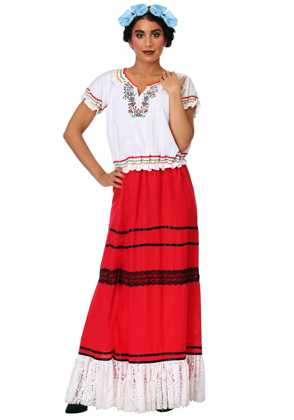 Red Frida Kahlo Women's Costume
