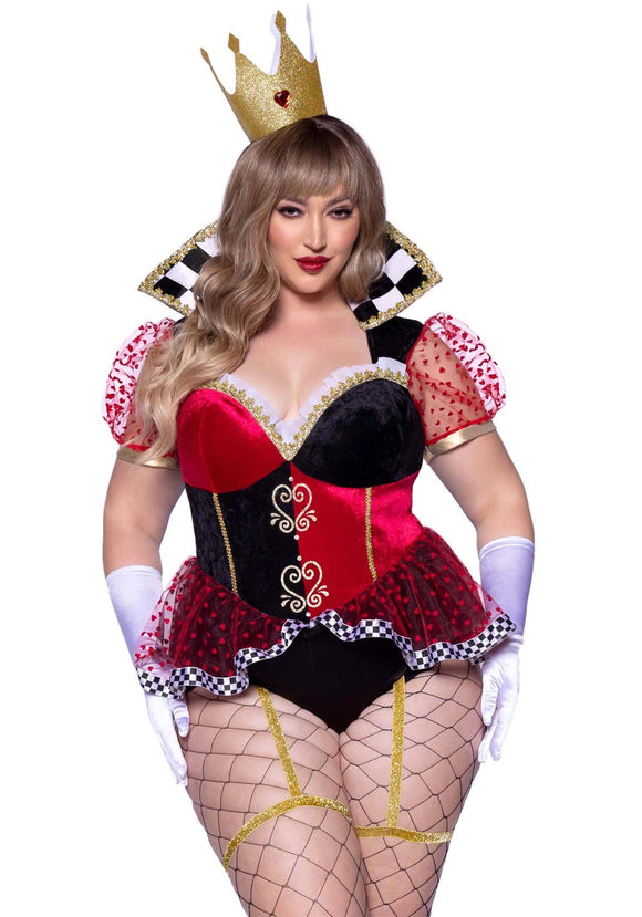 Sexy Plus Size Royal Queen of Hearts Women's Costume