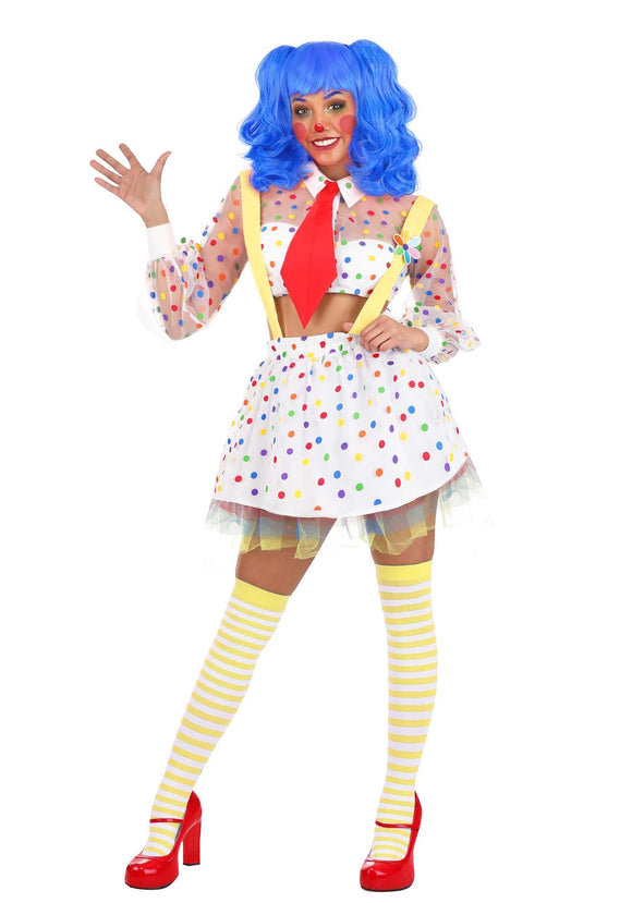 Sheer Clown Women's Costume