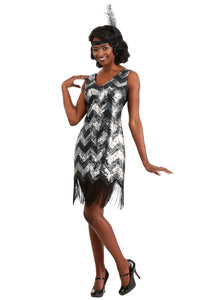 Shimmer Flapper Costume for Women