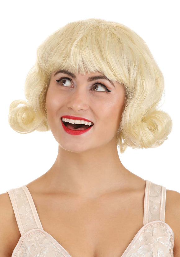 Short Blonde 50s Women's Wig