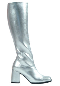 Silver Gogo Boots for Women