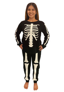 Skeleton 2 Piece Women's Jogger Sleep Set