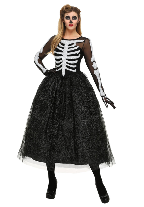 Women's Skeleton Beauty Plus Size Costume