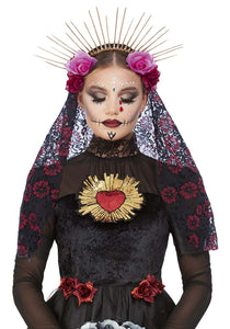 Sunburst Day of the Dead Women's Headband