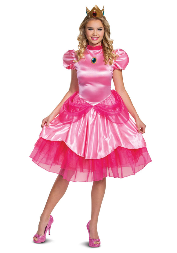 Super Mario Deluxe Princess Peach Women's Costume