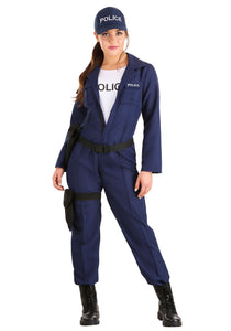 Women's Tactical Cop Jumpsuit Costume