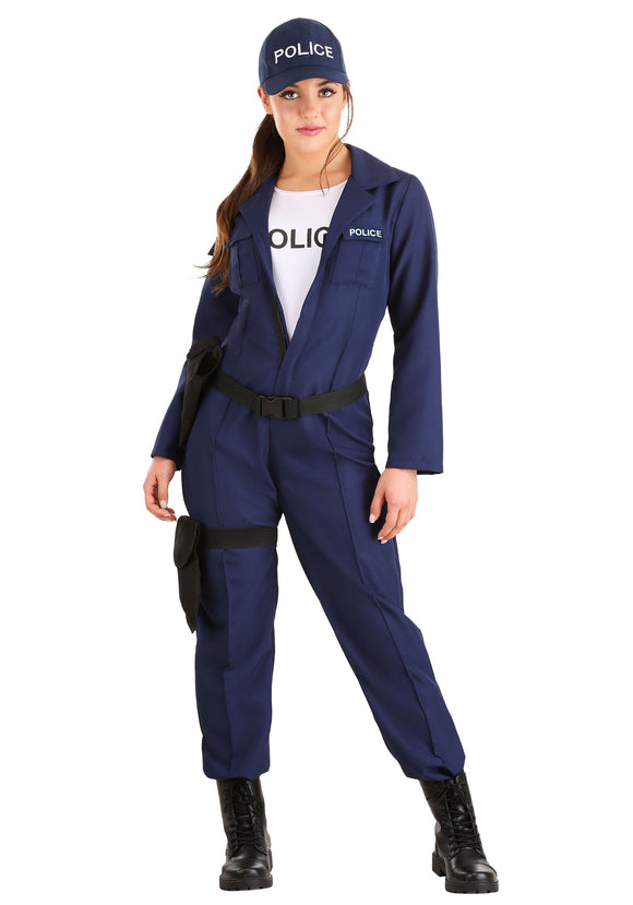 Women's Tactical Cop Jumpsuit Costume