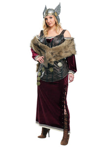 Plus Sized Women's Viking Goddess Costume