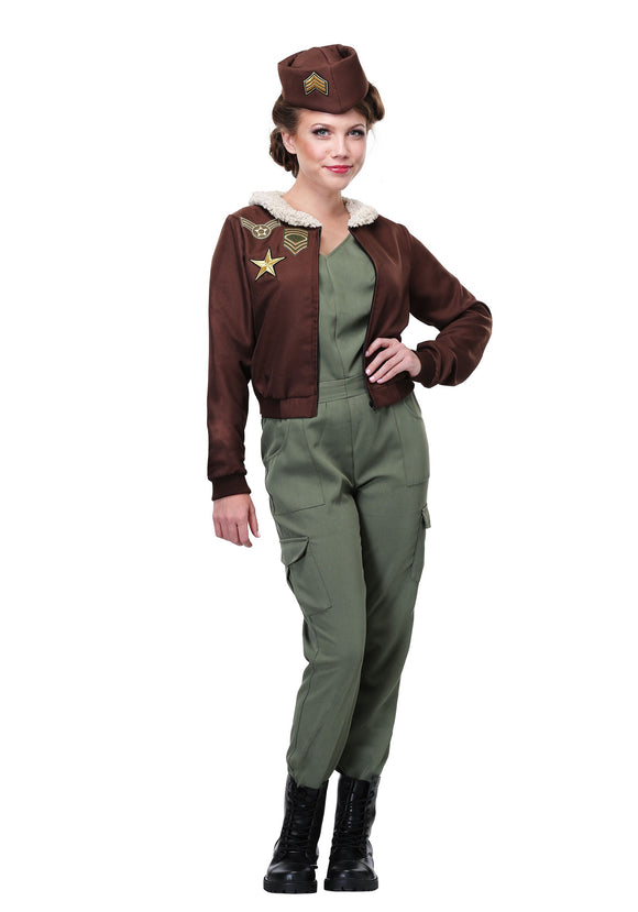 Vintage Flight Officer Plus Size Costume for Women 1X 2X