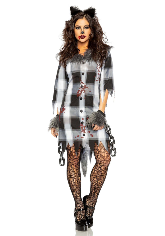 Women's Vicious Werewolf Costume Dress