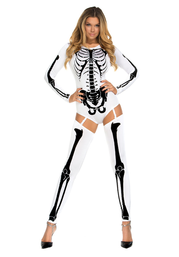 Women's White Bad to the Bone Costume