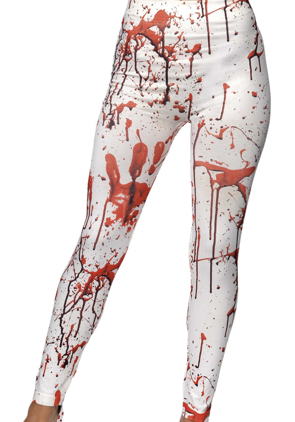 White Blood Splattered Women's Leggings